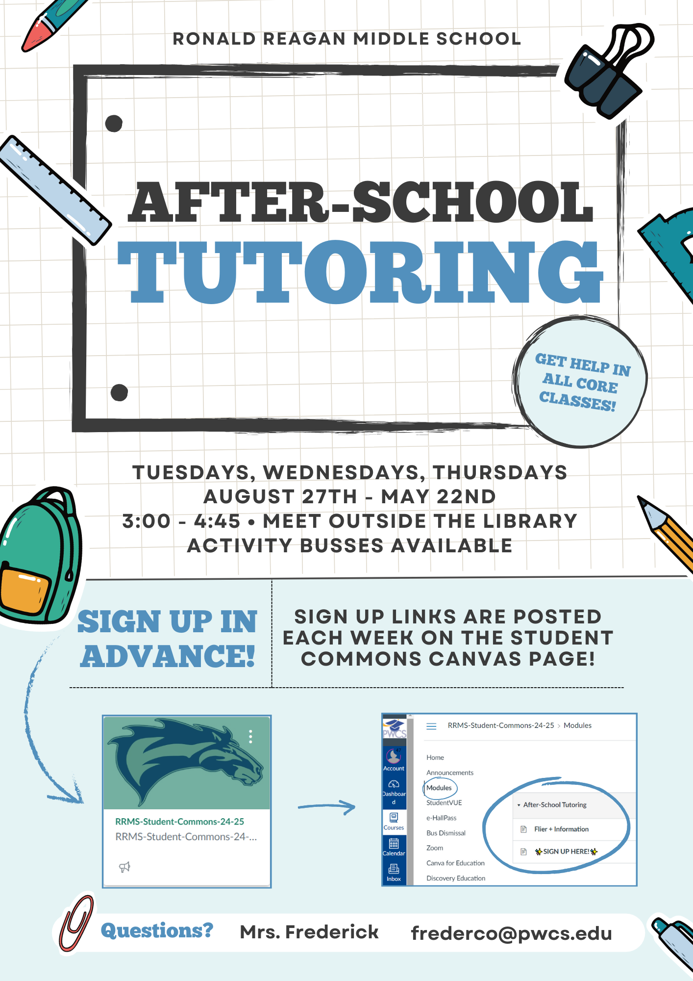 tutoring info